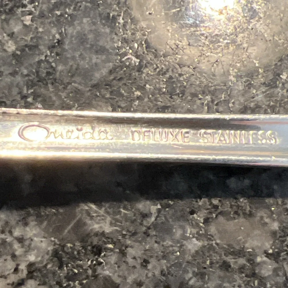 Oneida Colonial Boston Minute Man Stainless Teaspoons 6